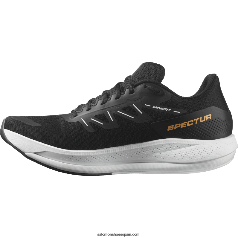 zapatillas de running para hombre - spectur Salomon 00B0PZ1078 negro/blanco/naranja brillante