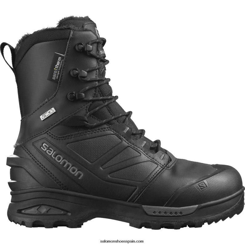 botas de invierno para hombre - toundra pro clima waterproof Salomon 00B0PZ1079 negro/imán