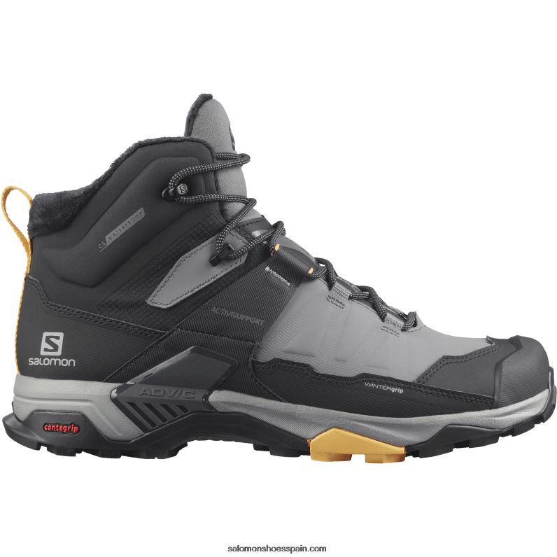 botas de invierno para hombre - x ultra 4 mid winter thinsulate clima waterproof Salomon 00B0PZ1080 sombra tranquila/negro/albaricoque cálido