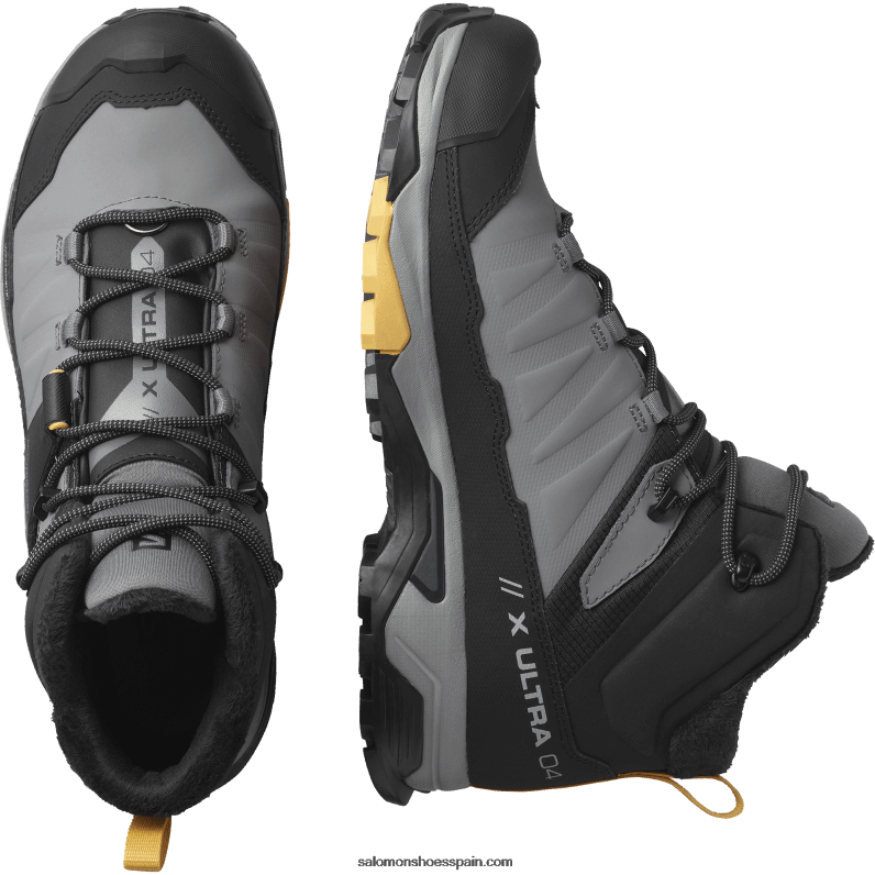 botas de invierno para hombre - x ultra 4 mid winter thinsulate clima waterproof Salomon 00B0PZ1080 sombra tranquila/negro/albaricoque cálido