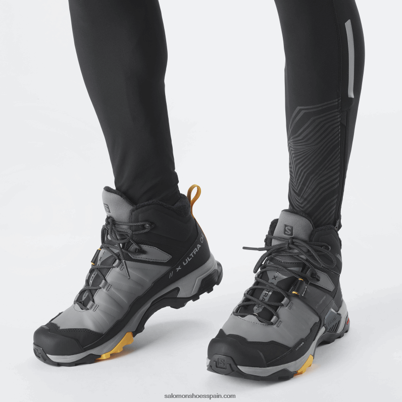 botas de invierno para hombre - x ultra 4 mid winter thinsulate clima waterproof Salomon 00B0PZ1080 sombra tranquila/negro/albaricoque cálido