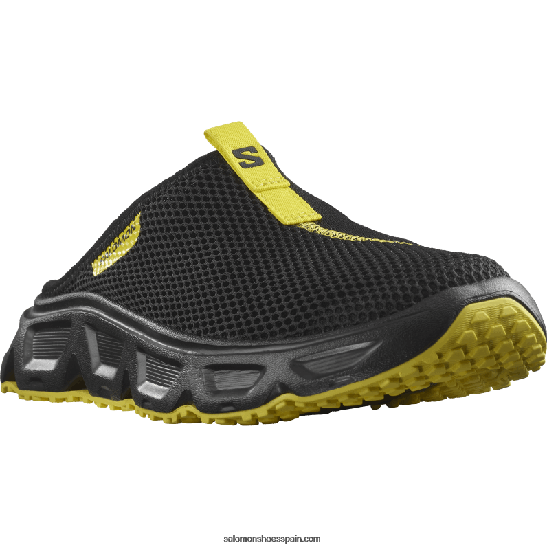 zapatos de recuperación para hombre - reelax slide 6.0 Salomon 00B0PZ1488 negro/ranúnculo