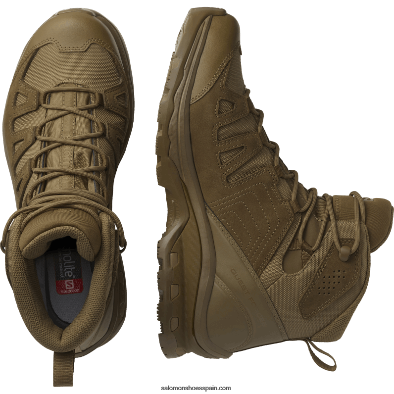 zapatos force hombre - quest prime force gore-tex Salomon 00B0PZ1084 marrón coyote