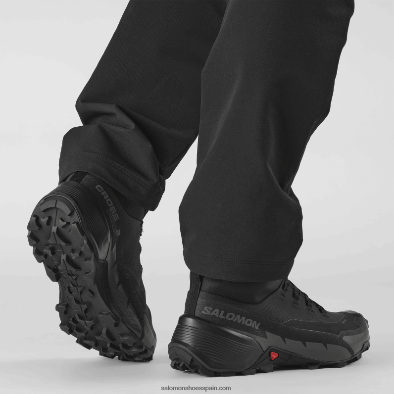 Botas de senderismo para hombre - Cross Hike 2 Mid Gore-Tex Salomon 00B0PZ36 negro/imán