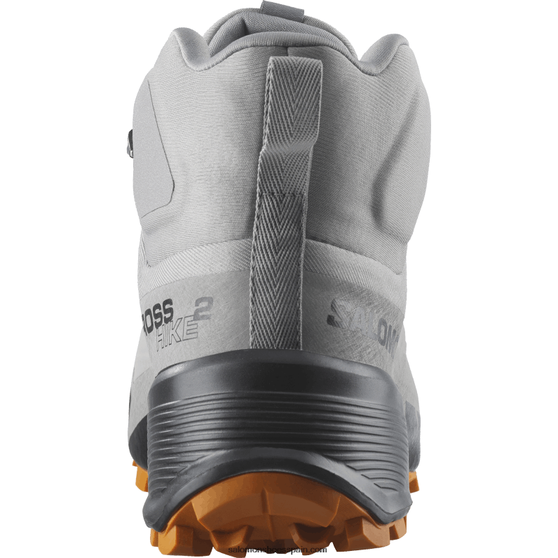 Botas de senderismo para hombre - Cross Hike 2 Mid Gore-Tex Salomon 00B0PZ37 gaviota/mermelada/negro