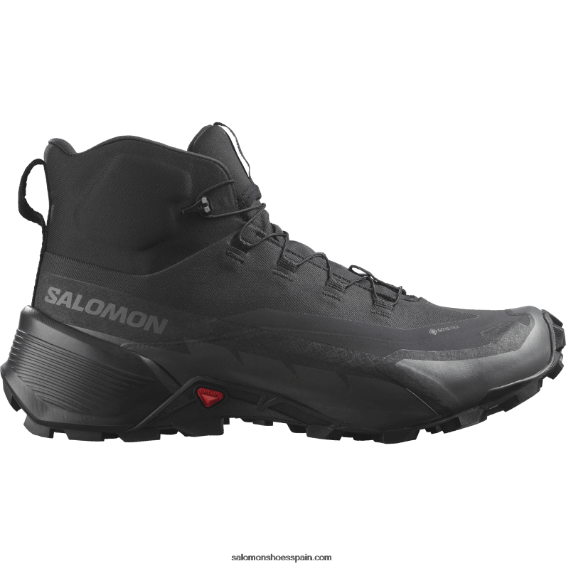 Botas de senderismo para hombre - Cross Hike 2 Mid Gore-Tex Wide Salomon 00B0PZ19 negro/imán