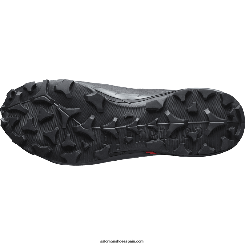 Botas de senderismo para hombre - Cross Hike 2 Mid Gore-Tex Wide Salomon 00B0PZ19 negro/imán