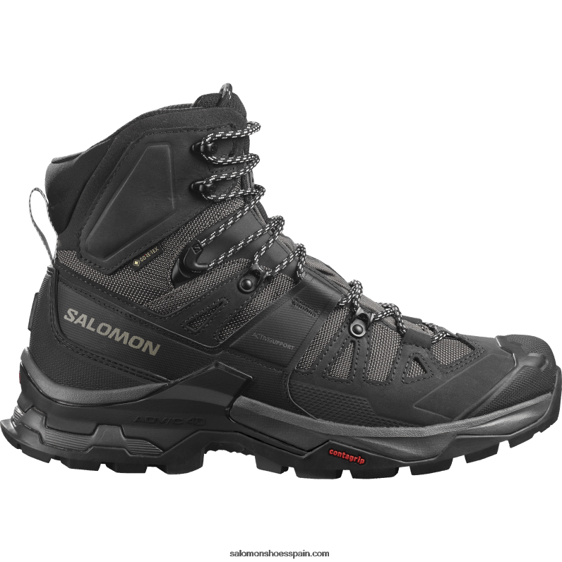 botas de montaña de cuero para hombre - quest 4 gore-tex Salomon 00B0PZ7 imán/negro/cantera