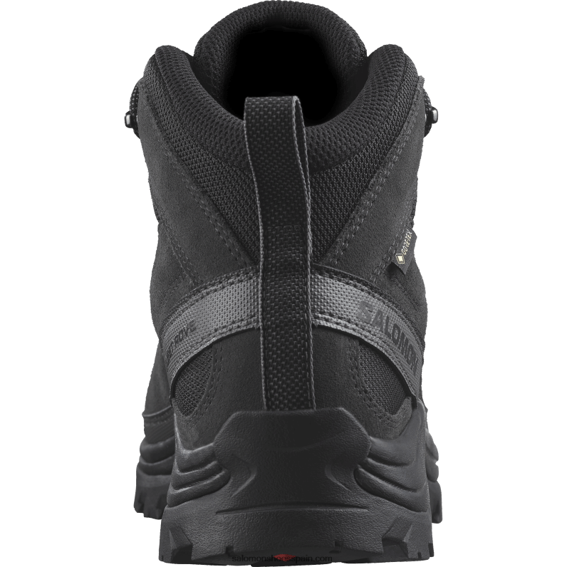 botas de montaña de cuero para hombre - quest rove gore-tex Salomon 00B0PZ53 negro/fantasma/imán