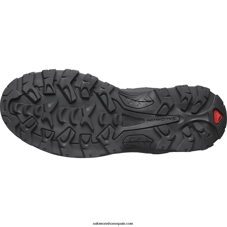botas de montaña de cuero para hombre - quest rove gore-tex Salomon 00B0PZ53 negro/fantasma/imán