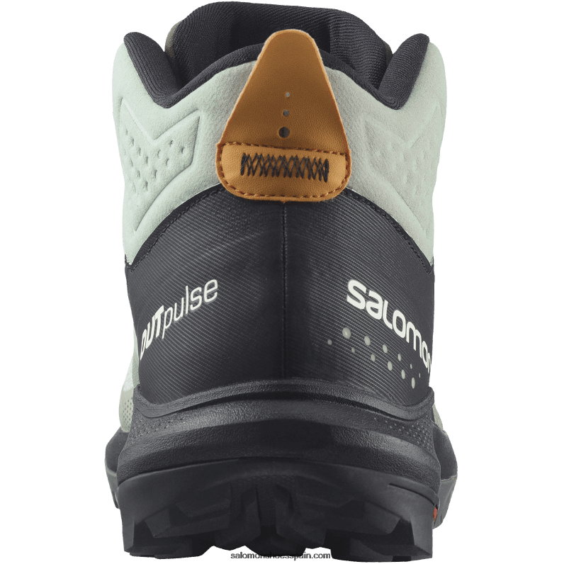 botas de montaña para hombre - outpulse mid gore-tex Salomon 00B0PZ31 hierro forjado/negro/naranja vibrante