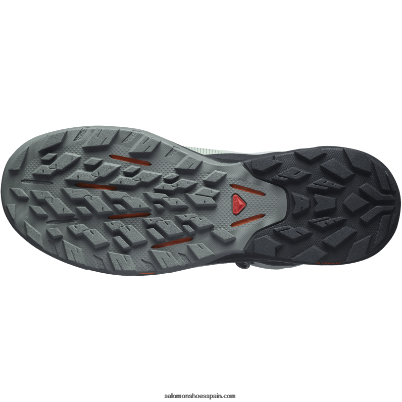 botas de montaña para hombre - outpulse mid gore-tex Salomon 00B0PZ31 hierro forjado/negro/naranja vibrante