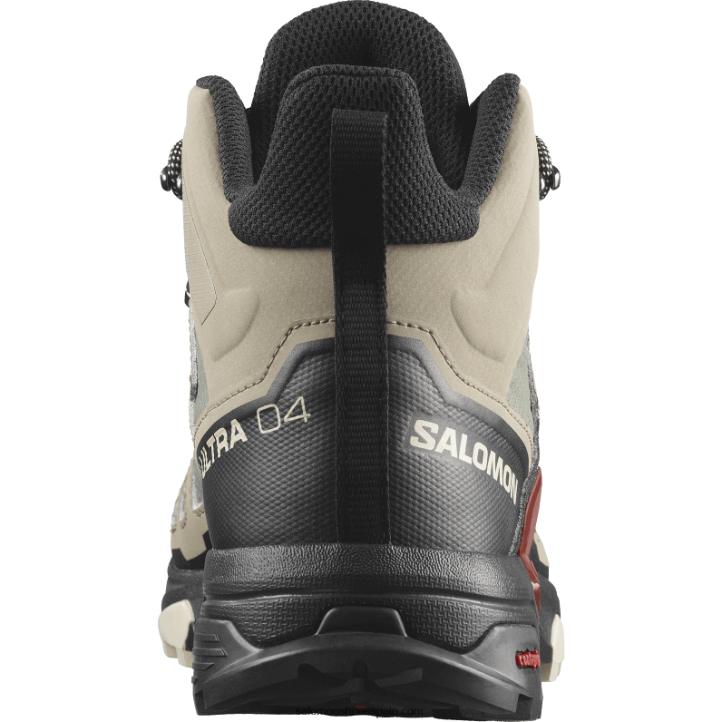 botas de montaña para hombre - x ultra 4 mid gore-tex Salomon 00B0PZ11 caqui vintage/negro/henna tostada