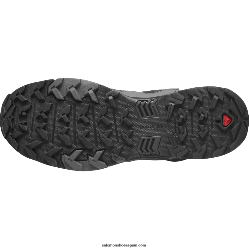 botas de montaña para hombre - x ultra 4 mid gore-tex Salomon 00B0PZ8 negro/imán/azul perla