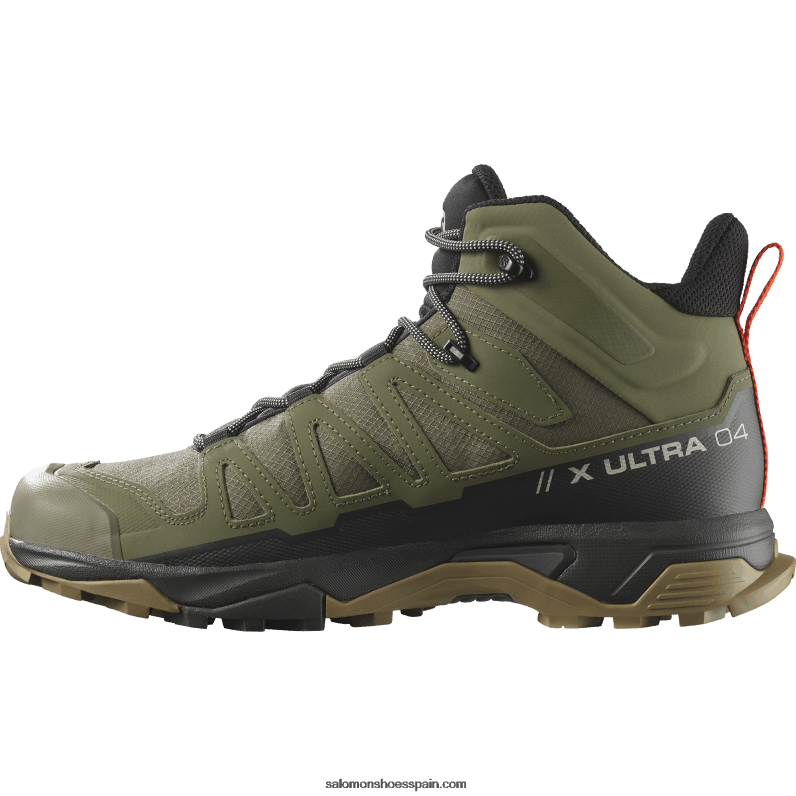 botas de montaña para hombre - x ultra 4 mid gore-tex Salomon 00B0PZ9 verde liquen profundo/turba/kelp