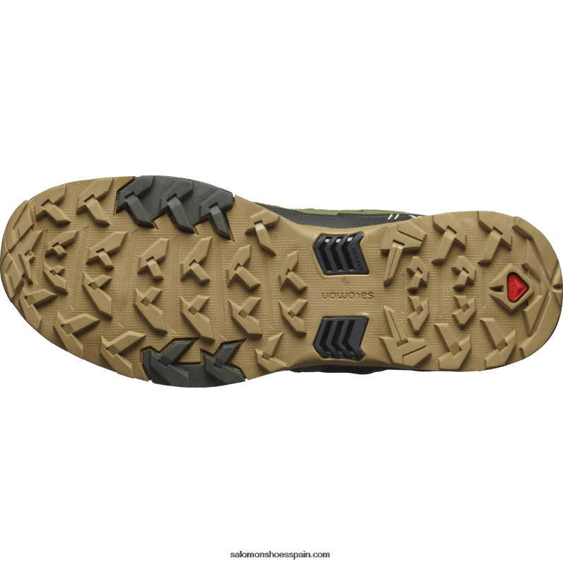 botas de montaña para hombre - x ultra 4 mid wide gore-tex Salomon 00B0PZ43 verde liquen profundo/turba/kelp