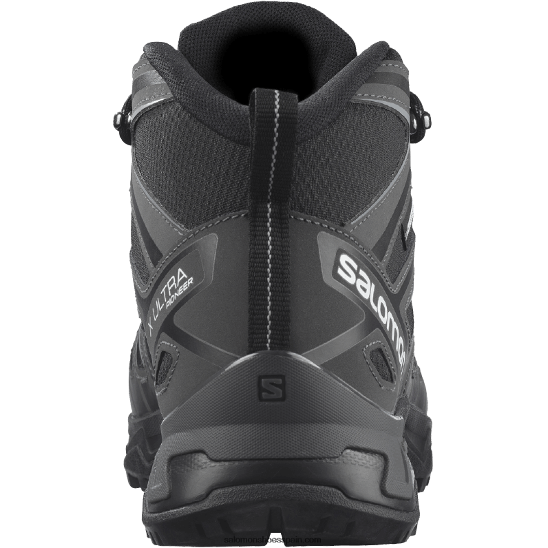 botas de montaña para hombre - x ultra pioneer mid clima impermeable Salomon 00B0PZ40 negro/imán/monumento