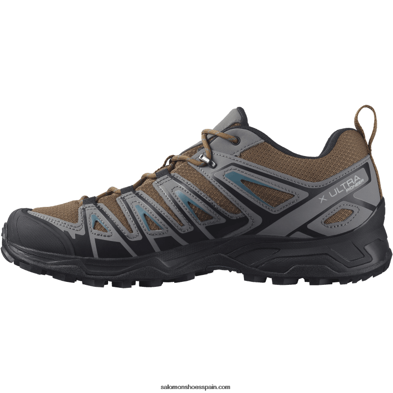 zapatillas de senderismo para hombre - x ultra pioneer aero Salomon 00B0PZ20 toffee/tono tranquilo/azul ánade real