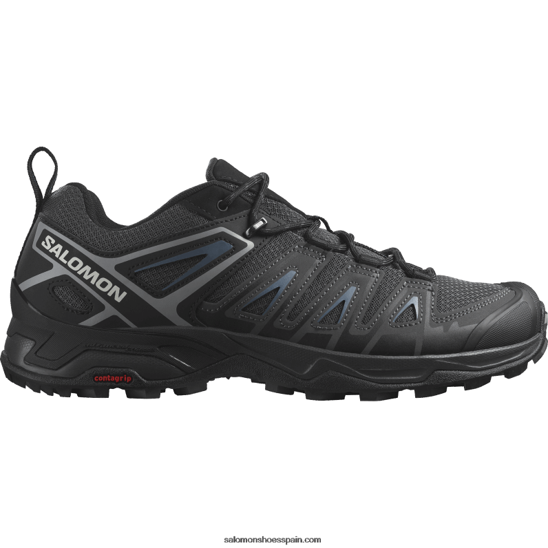 zapatillas de senderismo para hombre - x ultra pioneer aero Salomon 00B0PZ21 fresno negro/ébano/azul