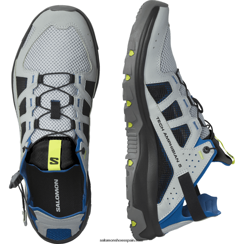 zapatos de agua para hombre - techamphibian 5 Salomon 00B0PZ1 azul perla/azul lapislázuli/amarillo seguridad