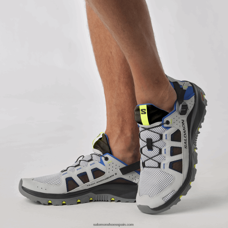 zapatos de agua para hombre - techamphibian 5 Salomon 00B0PZ1 azul perla/azul lapislázuli/amarillo seguridad