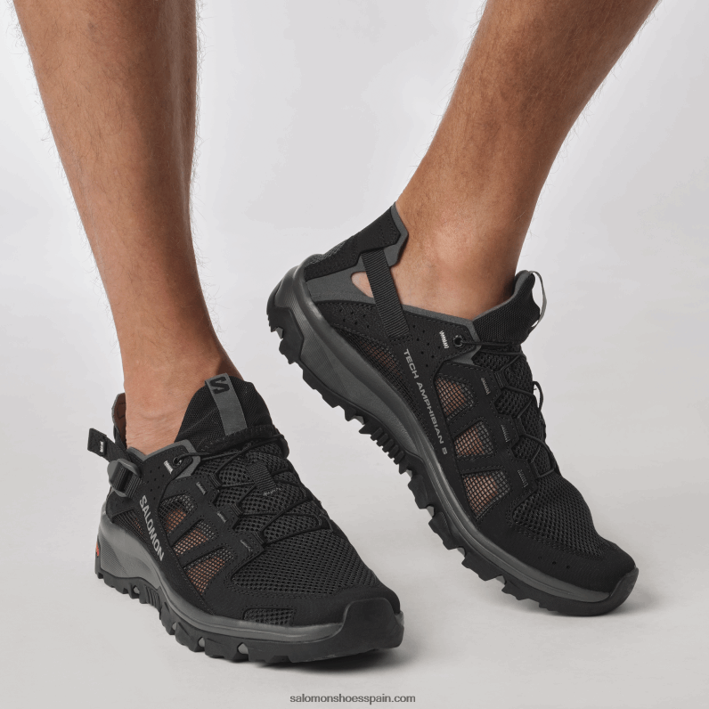 zapatos de agua para hombre - techamphibian 5 Salomon 00B0PZ2 negro/imán/monumento