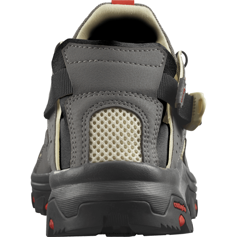 zapatos de agua para hombre - techamphibian 5 Salomon 00B0PZ3 peltre/polilla/rojo fuego