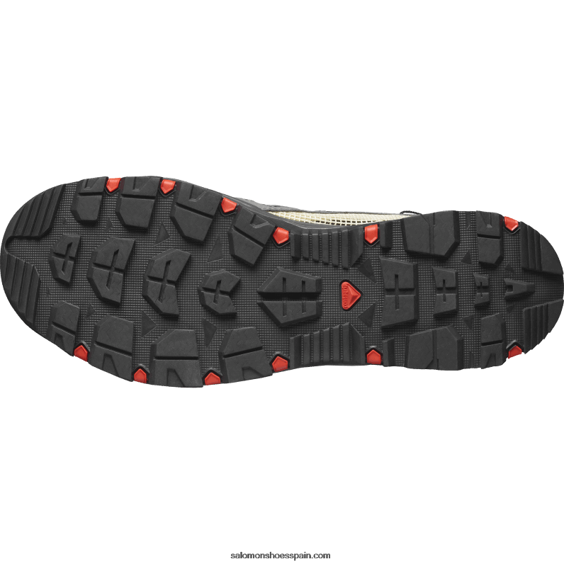 zapatos de agua para hombre - techamphibian 5 Salomon 00B0PZ3 peltre/polilla/rojo fuego
