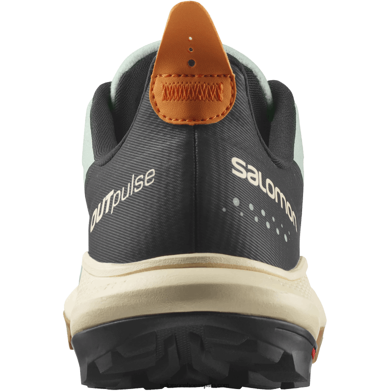 zapatos de senderismo para hombre - outpulse Salomon 00B0PZ29 hierro forjado/arena blanqueada/naranja vibrante