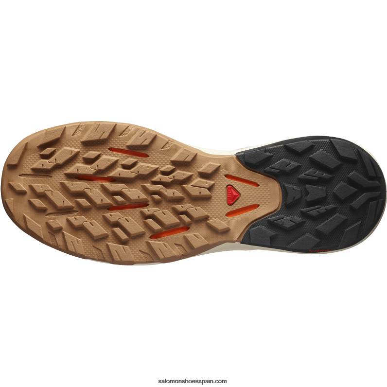 zapatos de senderismo para hombre - outpulse Salomon 00B0PZ29 hierro forjado/arena blanqueada/naranja vibrante