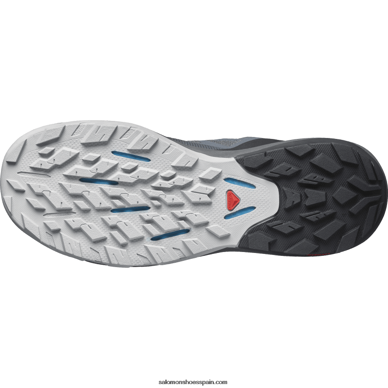 zapatos de senderismo para hombre - outpulse Salomon 00B0PZ30 ébano/negro/azul argel