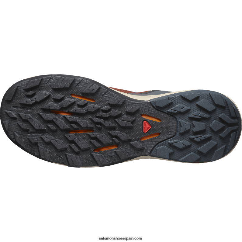 zapatos de senderismo para hombre - outpulse gore-tex Salomon 00B0PZ45 henna quemada/tinta china/cúrcuma