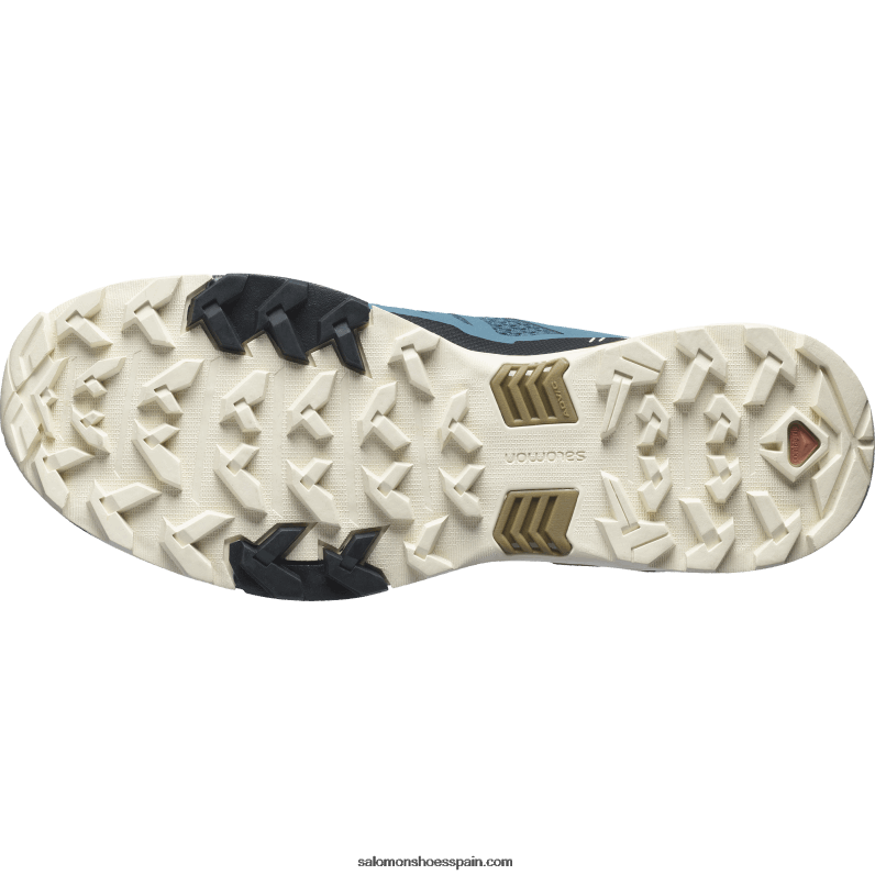 zapatos de senderismo para hombre - x ultra 4 Salomon 00B0PZ25 azul ánade real/arena blanqueada/marrón bronce