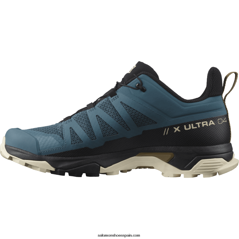 zapatos de senderismo para hombre - x ultra 4 Salomon 00B0PZ25 azul ánade real/arena blanqueada/marrón bronce