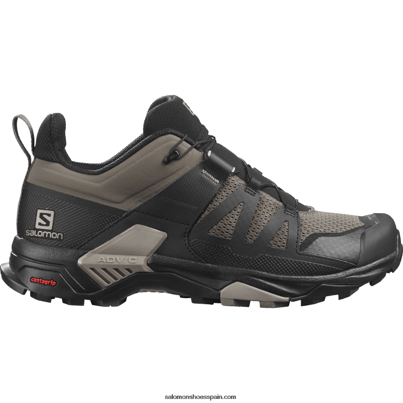 zapatos de senderismo para hombre - x ultra 4 Salomon 00B0PZ27 cuerda elástica/negro/caqui vintage