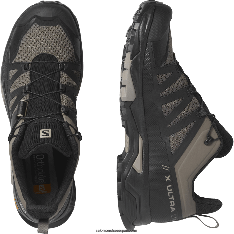 zapatos de senderismo para hombre - x ultra 4 Salomon 00B0PZ27 cuerda elástica/negro/caqui vintage