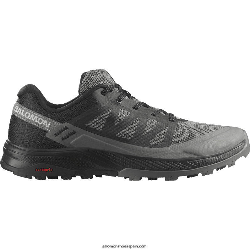 zapatos de senderismo para hombres - outrise Salomon 00B0PZ22 negro/peltre