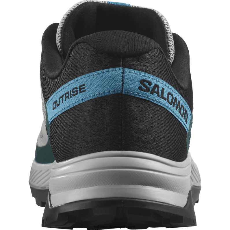 zapatos de senderismo para hombres - outrise Salomon 00B0PZ23 roca lunar/negro/azul argel