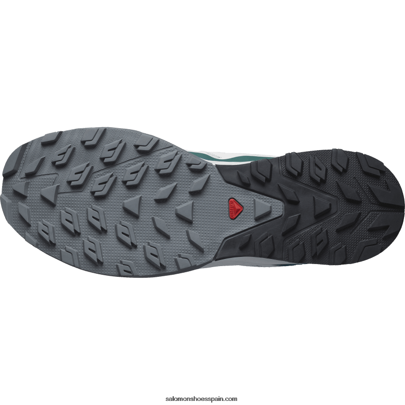 zapatos de senderismo para hombres - outrise Salomon 00B0PZ23 roca lunar/negro/azul argel