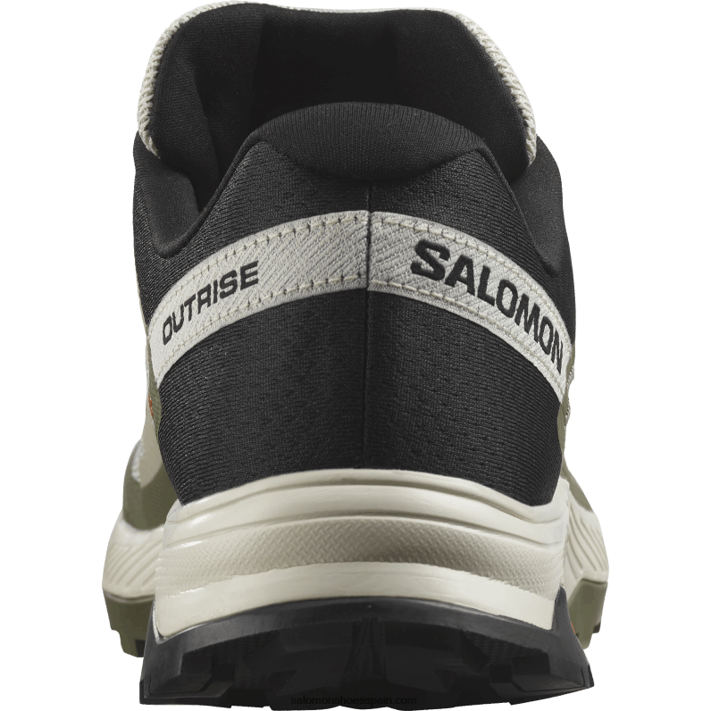 zapatos de senderismo para hombres - outrise Salomon 00B0PZ24 gris musgo/verde liquen profundo/almendra dulce