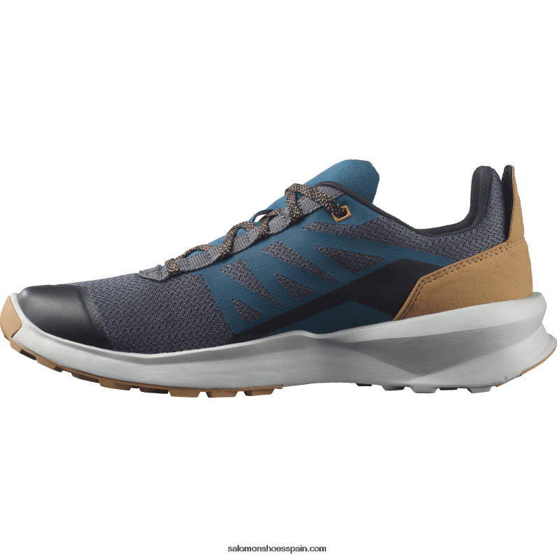 zapatos de senderismo para hombres - patrulla Salomon 00B0PZ46 imán/azul perla/marrón tabaco