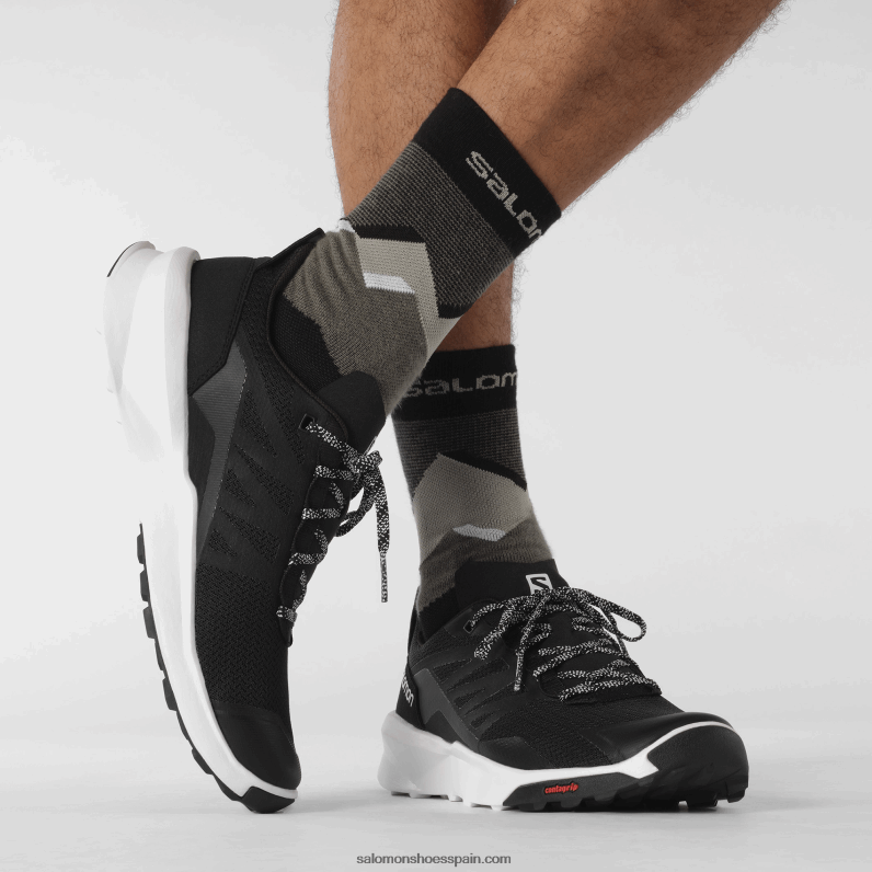 zapatos de senderismo para hombres - patrulla Salomon 00B0PZ47 blanco negro