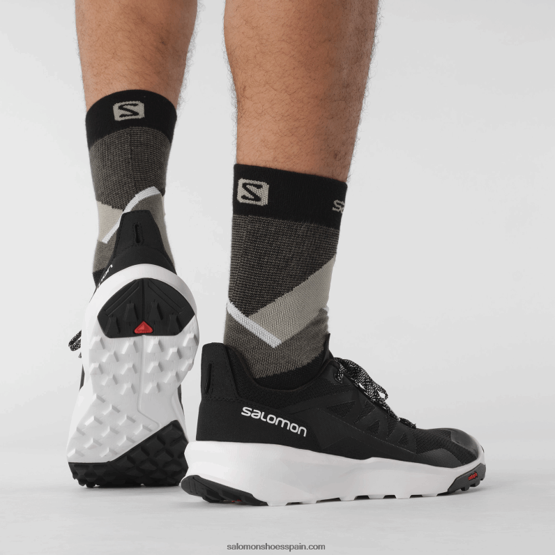 zapatos de senderismo para hombres - patrulla Salomon 00B0PZ47 blanco negro