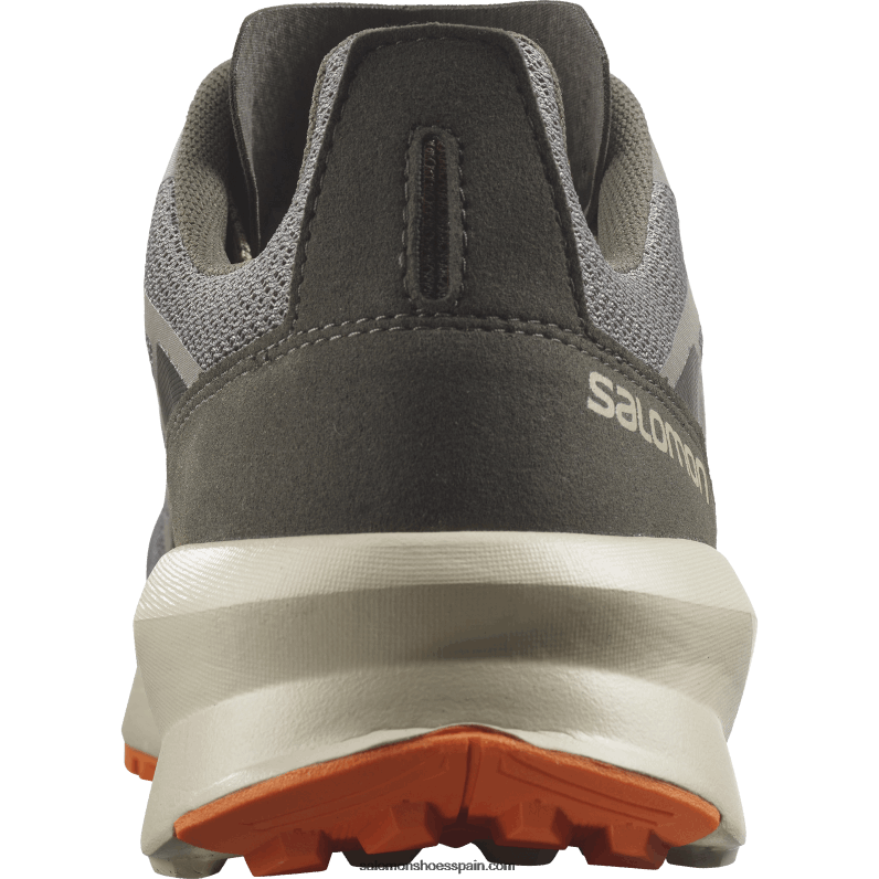 zapatos de senderismo para hombres - patrulla Salomon 00B0PZ48 peltre/gris pluma/ibis escarlata