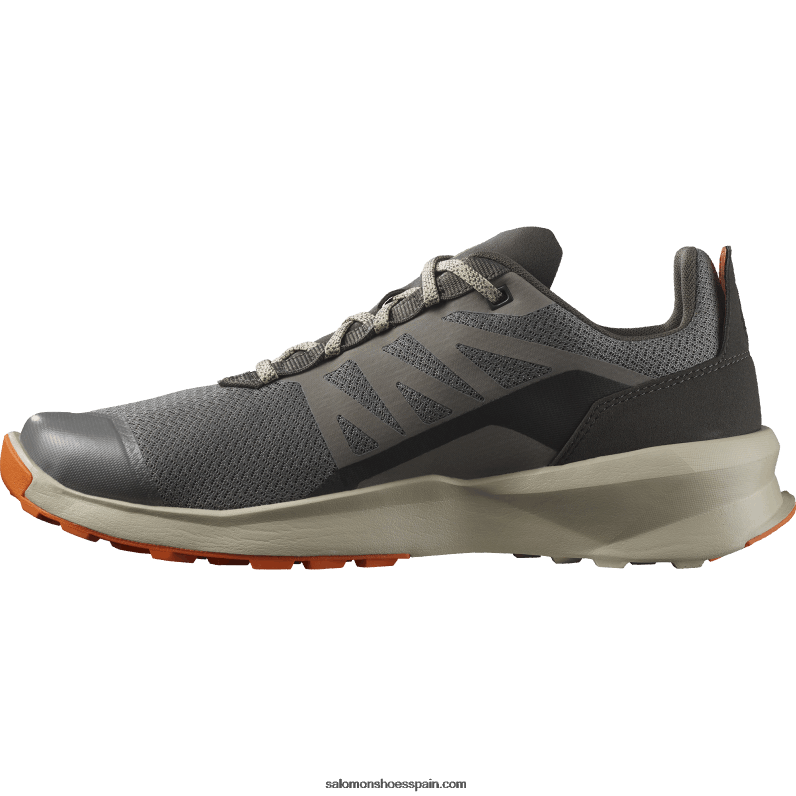 zapatos de senderismo para hombres - patrulla Salomon 00B0PZ48 peltre/gris pluma/ibis escarlata