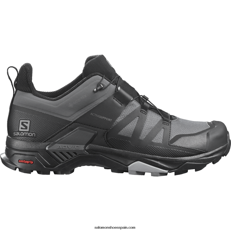 zapatos de senderismo para hombres - x ultra 4 gore-tex Salomon 00B0PZ13 imán/negro/monumento