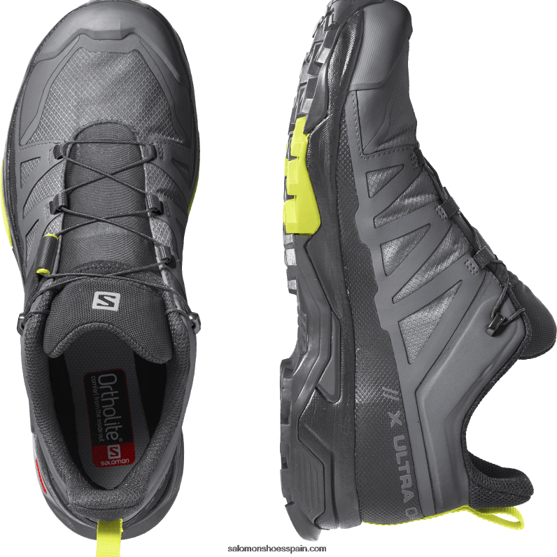 zapatos de senderismo para hombres - x ultra 4 gore-tex Salomon 00B0PZ14 sombra tranquila/negro/primrosa vespertina