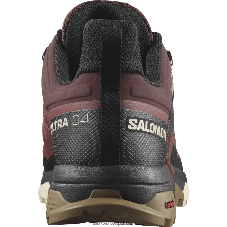 zapatos de senderismo para hombres - x ultra 4 gore-tex Salomon 00B0PZ15 henna quemada/negro/oro opaco
