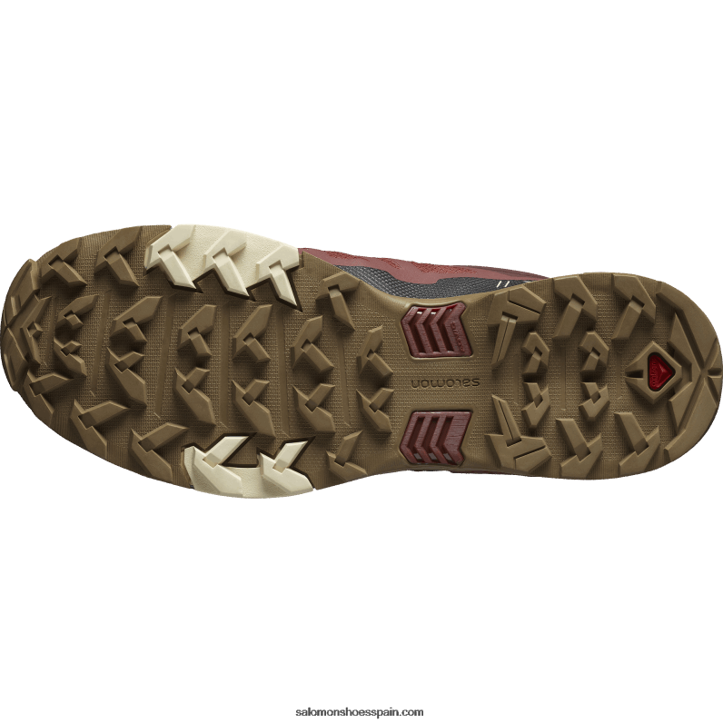 zapatos de senderismo para hombres - x ultra 4 gore-tex Salomon 00B0PZ15 henna quemada/negro/oro opaco