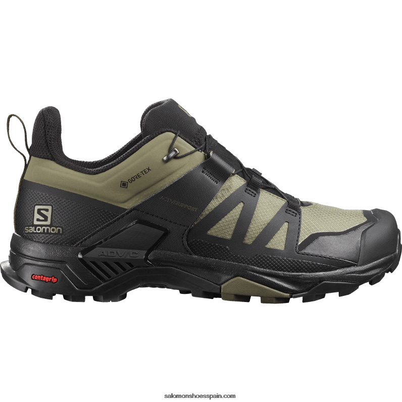 zapatos de senderismo para hombres - x ultra 4 gore-tex Salomon 00B0PZ16 verde liquen profundo/negro/oliva noche